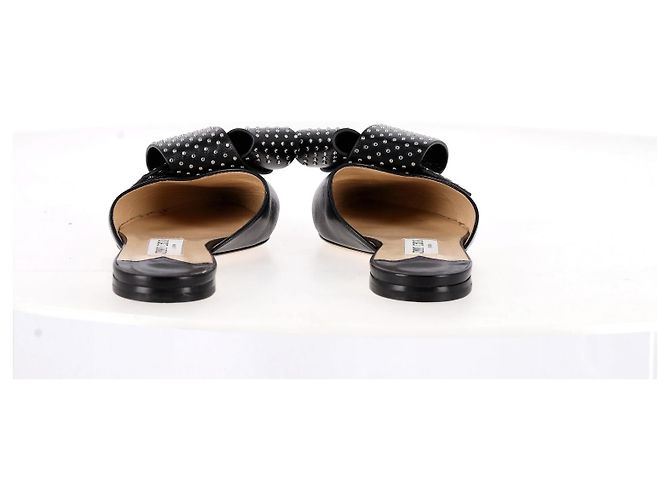 Jimmy Choo – Gretchen – Pantoletten aus schwarzem Leder - Ansicht 4
