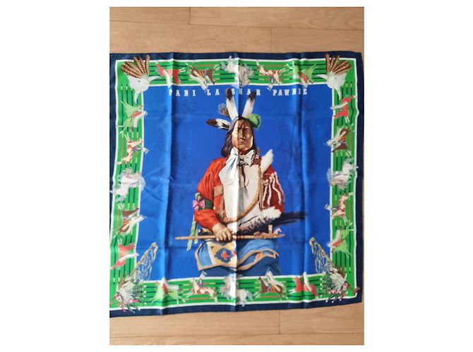 Hermès Seidentuch Pani la Shar Pawnee 90x90 cm Mehrfarben - vista 2
