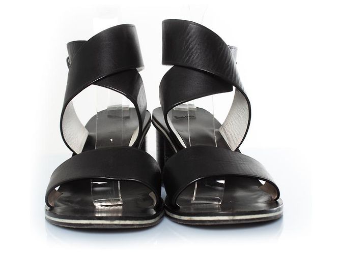 Paul Smith, sandalo incrociato in pelle Nero - vista 5