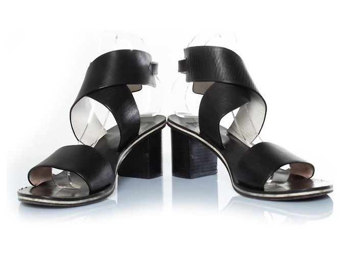 Paul Smith, sandalo incrociato in pelle Nero - vista 6