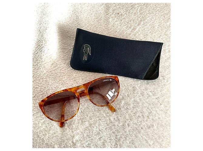 Occhiali da sole Lacoste 130 Marroni Acetato Marrone Marrone chiaro - vista 2