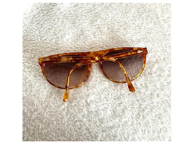 Occhiali da sole Lacoste 130 Marroni Acetato Marrone Marrone chiaro - vista 3
