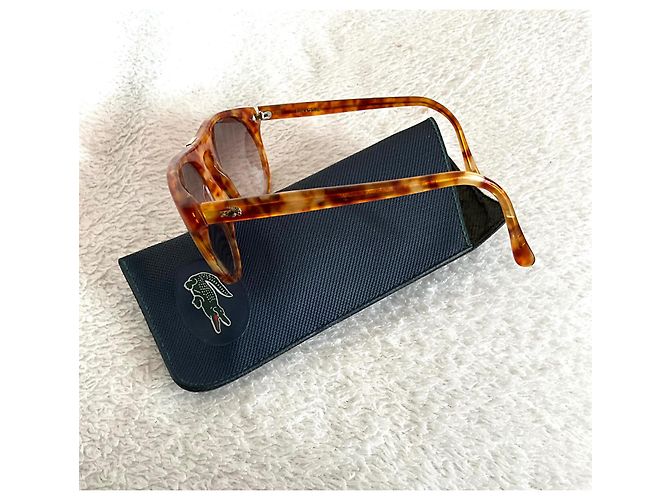 Occhiali da sole Lacoste 130 Marroni Acetato Marrone Marrone chiaro - vista 4