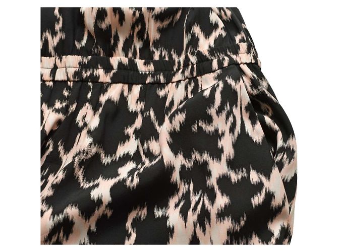 Mono de seda sin mangas Thakoon Addition estampado negro y rosa Talla 2 Multicolor - vista 7