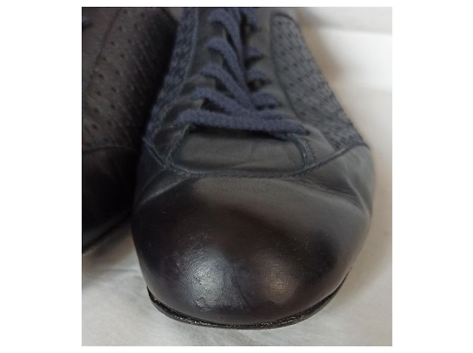 Sneakers J.M. WESTON Casual Training Pelle Blu Navy 43 - vista 7