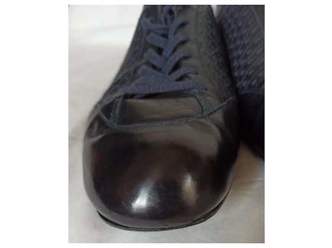 Sneakers J.M. WESTON Casual Training Pelle Blu Navy 43 - vista 8