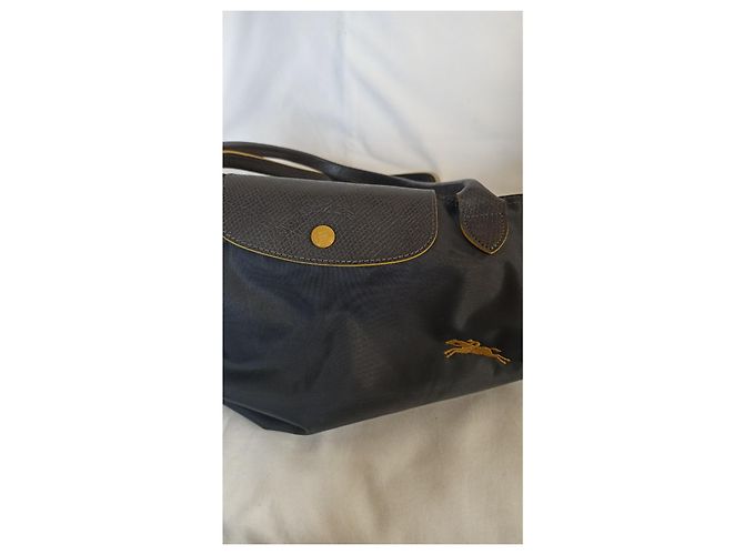 Longchamp Pliage Tragetasche Marineblau Stoff - Ansicht 6