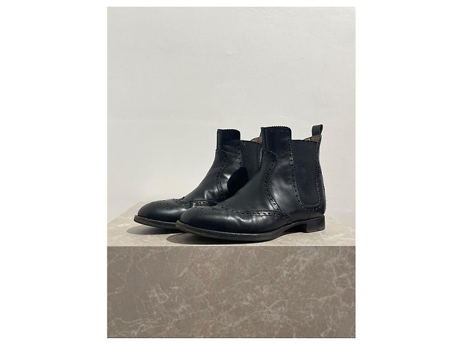 Hermès Stivaletti HERMES T.EU 36 Pelle Nero - vista 2