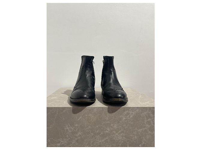 Hermès Stivaletti HERMES T.EU 36 Pelle Nero - vista 3