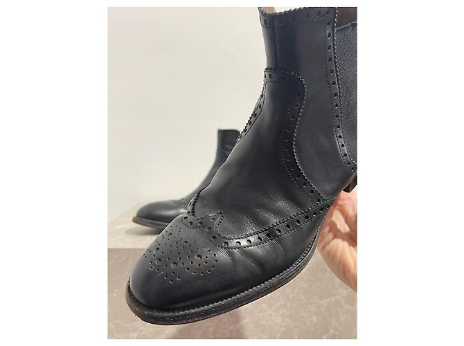 Hermès Stivaletti HERMES T.EU 36 Pelle Nero - vista 4