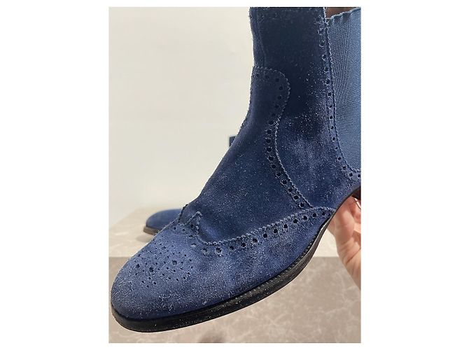 Hermès Botines HERMES T.EU 36 de ante Azul - vista 5