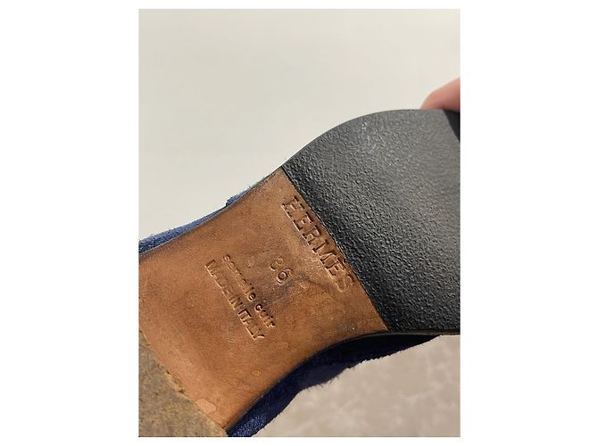 Hermès Botines HERMES T.EU 36 de ante Azul - vista 7