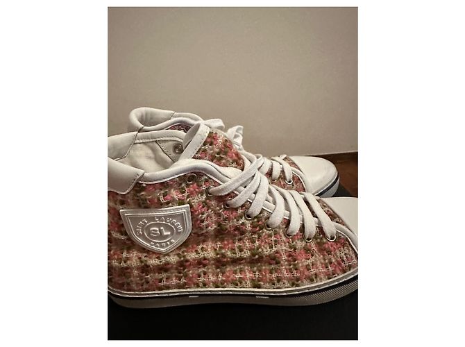 sneakers Saint Laurent in tweed Multicolore - vista 2