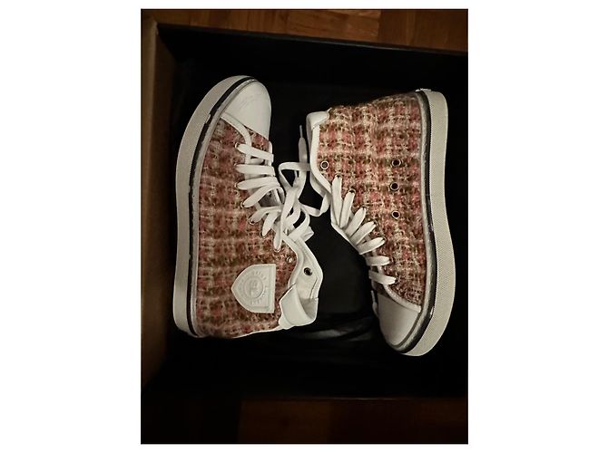 sneakers Saint Laurent in tweed Multicolore - vista 4