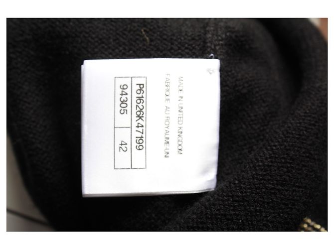 Timeless Chanel 2019 Jersey Paris-New York de cachemir negro - vista 10