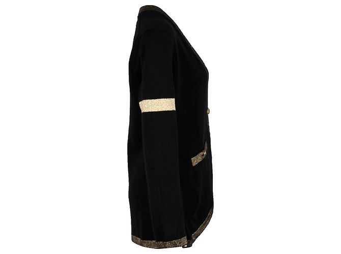 Timeless Chanel 2019 Jersey Paris-New York de cachemir negro - vista 2