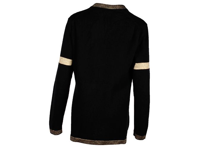 Timeless Chanel 2019 Jersey Paris-New York de cachemir negro - vista 3