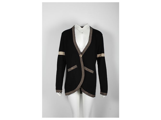 Timeless Chanel 2019 Jersey Paris-New York de cachemir negro - vista 6