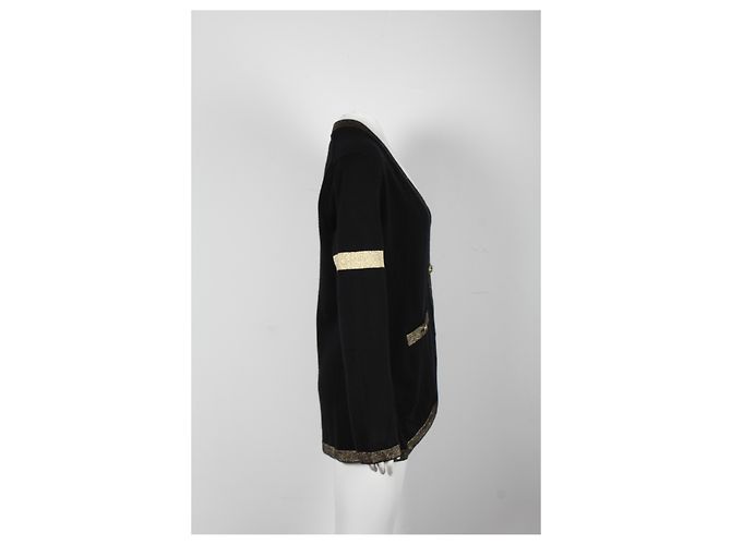 Timeless Chanel 2019 Jersey Paris-New York de cachemir negro - vista 7