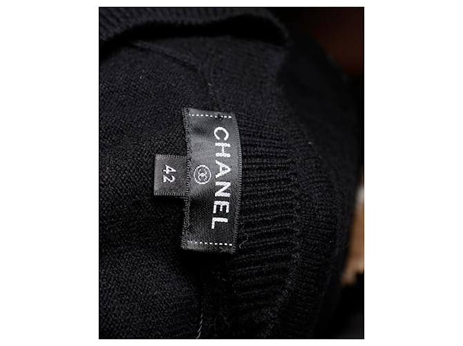Timeless Chanel und ein kompliziertes Hieroglyphendesign Schwarz - Ansicht 4