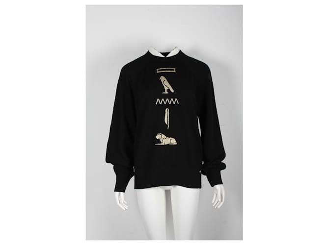 Timeless Chanel und ein kompliziertes Hieroglyphendesign Schwarz - Ansicht 6