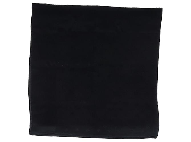 Louis Vuitton Square Scarf in Black Silk - view 2