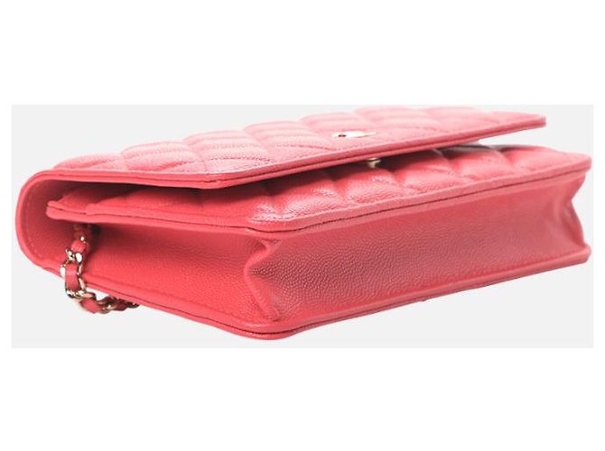 Wallet On Chain Chanel Caviar Portafoglio su catena Corallo - vista 3