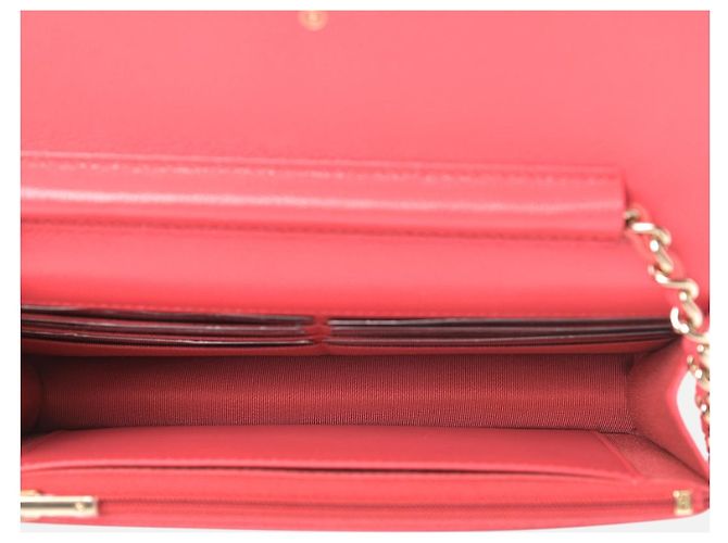 Wallet On Chain Chanel Caviar Portafoglio su catena Corallo - vista 4