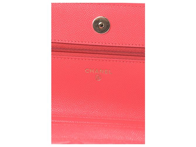 Wallet On Chain Chanel Caviar Portafoglio su catena Corallo - vista 5