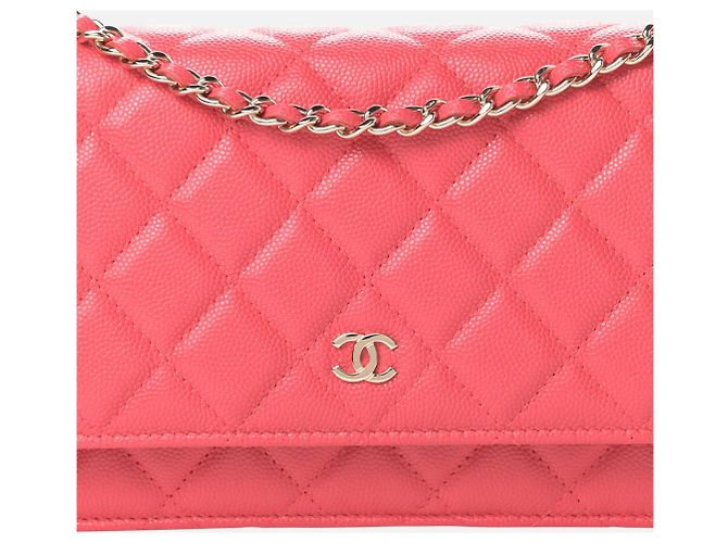 Wallet On Chain Chanel Caviar Portafoglio su catena Corallo - vista 6