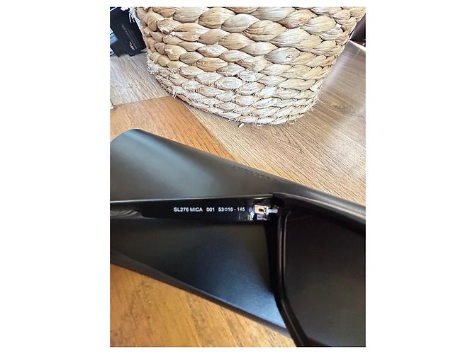 Gafas de sol Saint Laurent SL276 MICA Negras Acetato Negro - vista 5