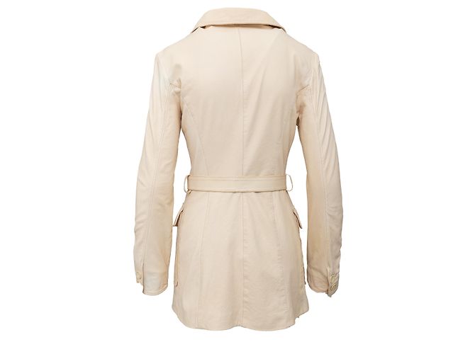 Roberto Cavalli Lederjacke Beige - Ansicht 2
