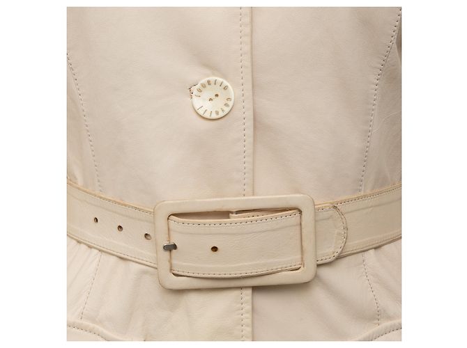 Roberto Cavalli Lederjacke Beige - Ansicht 4