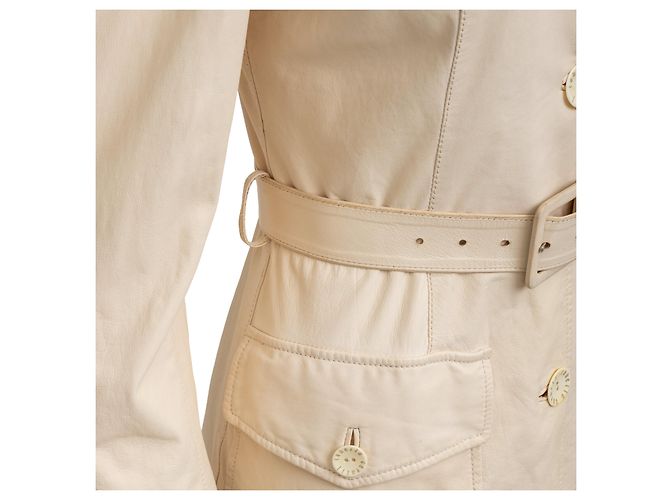 Roberto Cavalli Lederjacke Beige - Ansicht 5