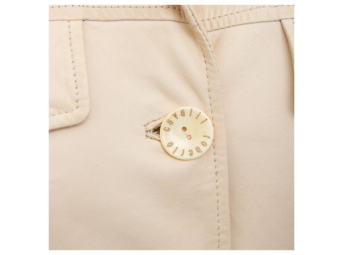 Roberto Cavalli Lederjacke Beige - Ansicht 8