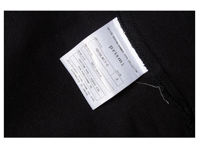 Autre Marque JULIO, SS15 chaqueta PRISMA de algodón Negro - vista 7