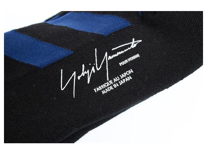 Yohji Yamamoto Yoji Yamamato, calzini a righe Nero Blu - vista 5