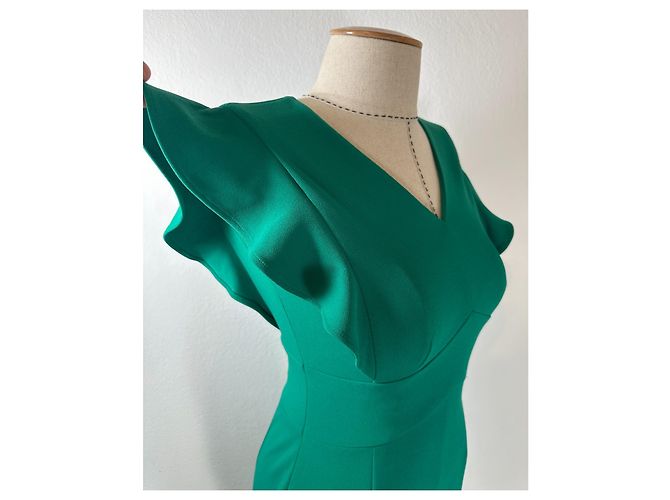 Vestido verde Dkny - vista 3