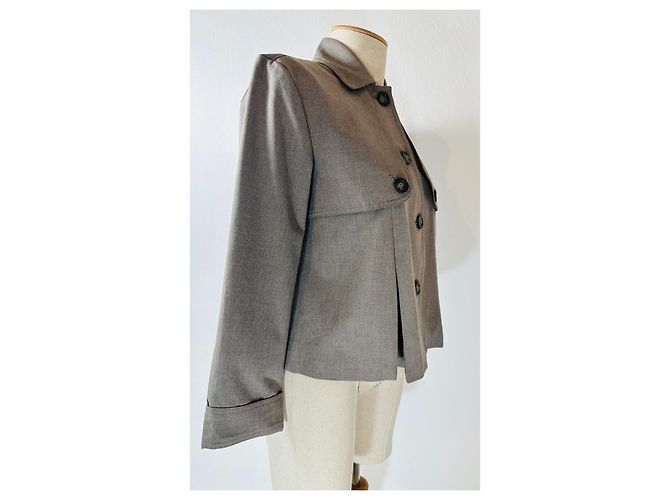 Chaqueta plisada Michael Kors Gris S - vista 3