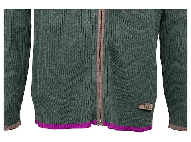 Gianfranco Ferré Strickpullover mit Reißverschluss Mehrfarben - Ansicht 3