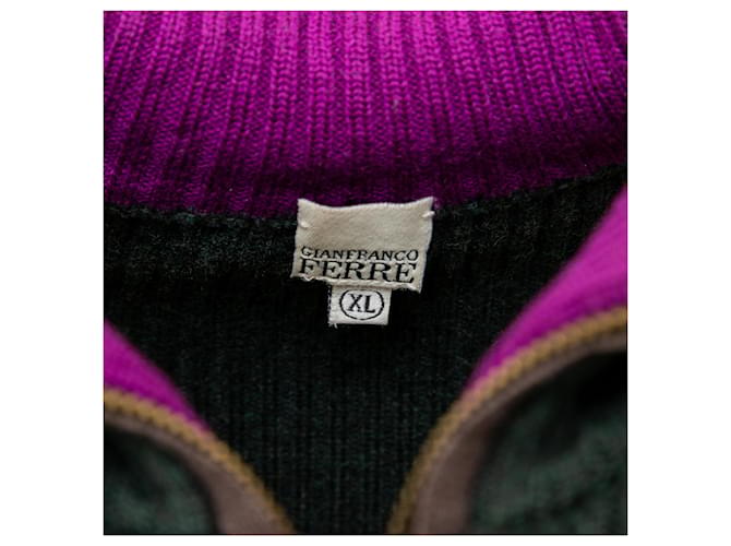 Gianfranco Ferré Strickpullover mit Reißverschluss Mehrfarben - Ansicht 5