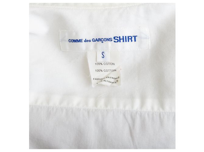 Comme Des Garcons Comme des Garçons – Hemd mit gefütterten Ärmeln Weiß - Ansicht 5