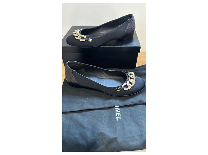 Bailarinas Chanel de piel negra Negro - vista 5