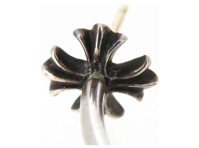 Chrome Hearts Pendiente único de aro plateado Plus 0.0 - vista 6