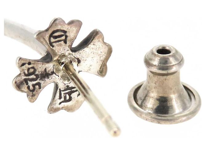 Chrome Hearts Pendiente único de aro plateado Plus 0.0 - vista 7