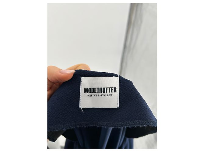 Autre Marque Modetrotter Kleid T.International S Polyester Blau - Ansicht 5