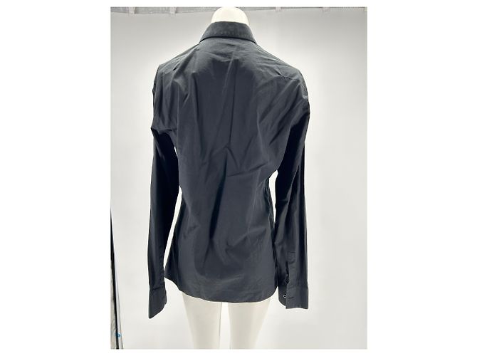 Camicie Dior Homme T.EU (collo / colletto) 38 Cotone Nero - vista 2
