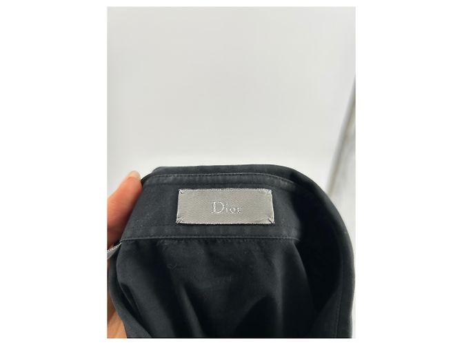 Camicie Dior Homme T.EU (collo / colletto) 38 Cotone Nero - vista 5