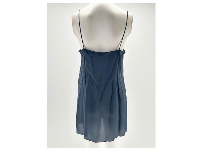 Fendi Kleid T.IT 42 aus Seide Blau - Ansicht 2