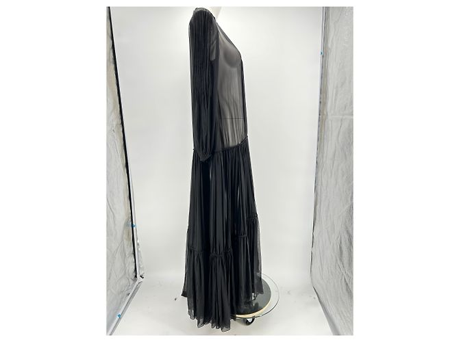 Saint Laurent Kleider T.International S Polyester Schwarz - Ansicht 4